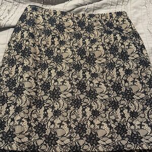 Talbots Black Lace Skirt